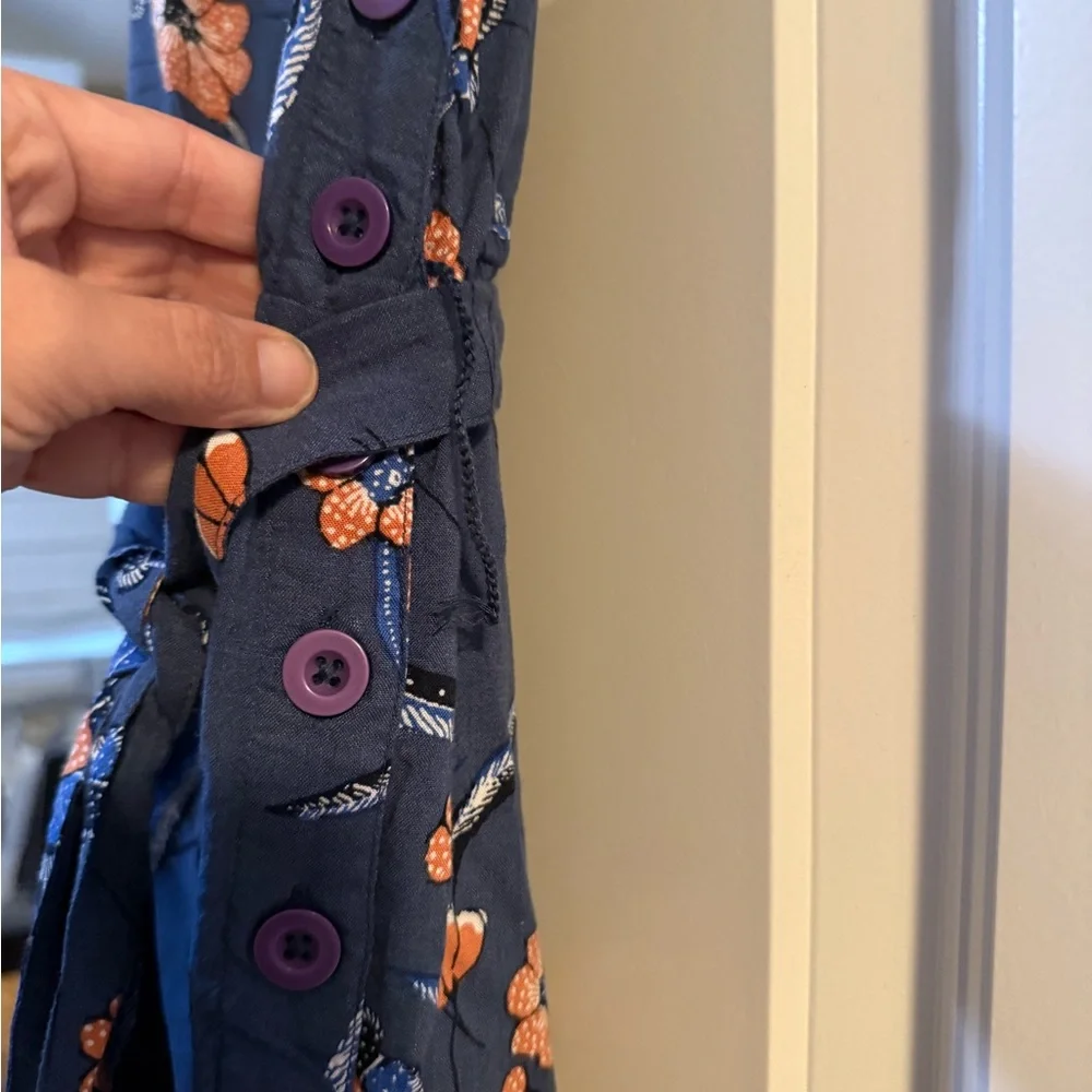 Fat Face Blue Floral Jumpsuit - Picture 3 of 8